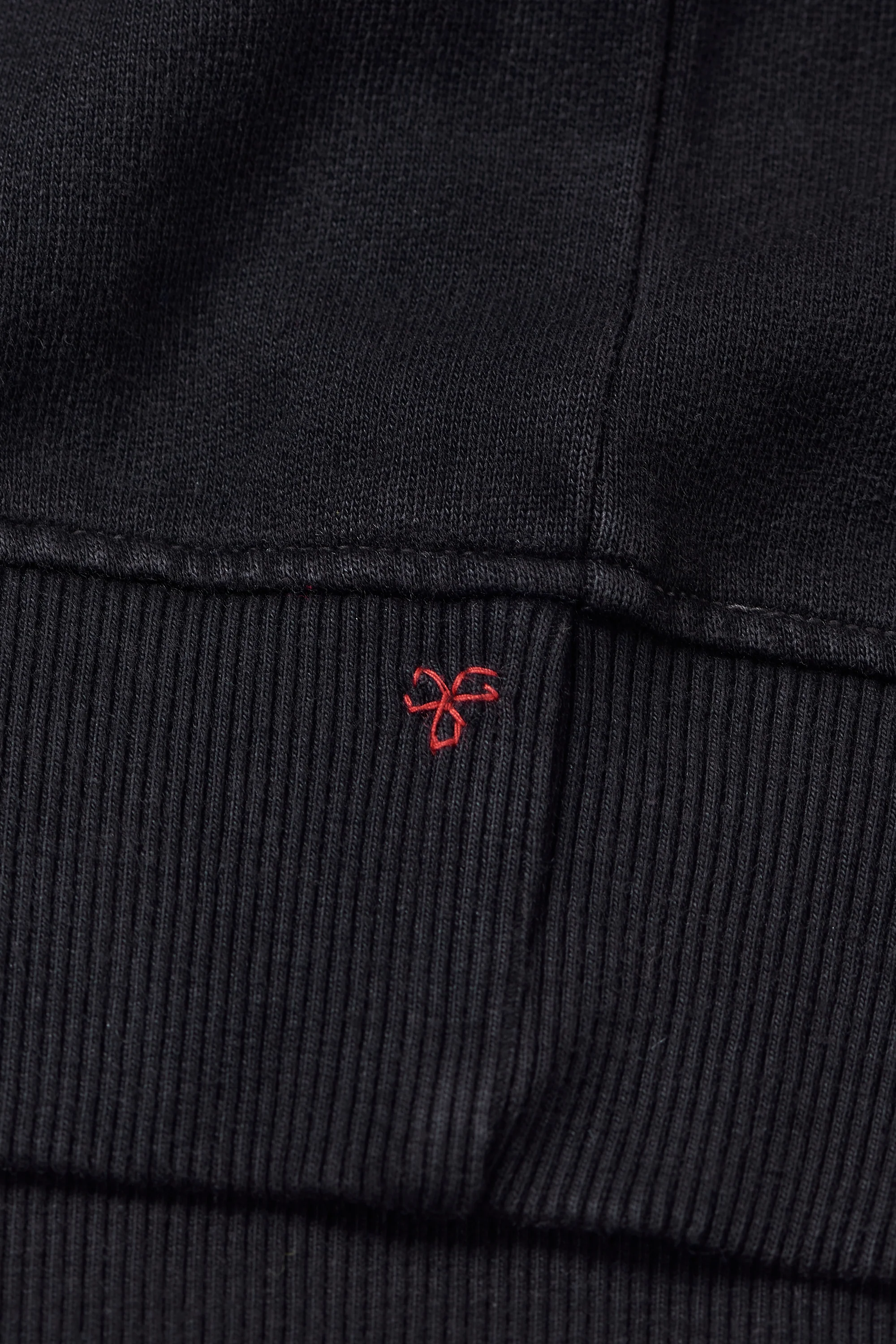 Black Solid Ungendered Organic Cotton Sweatshirt - Image 4