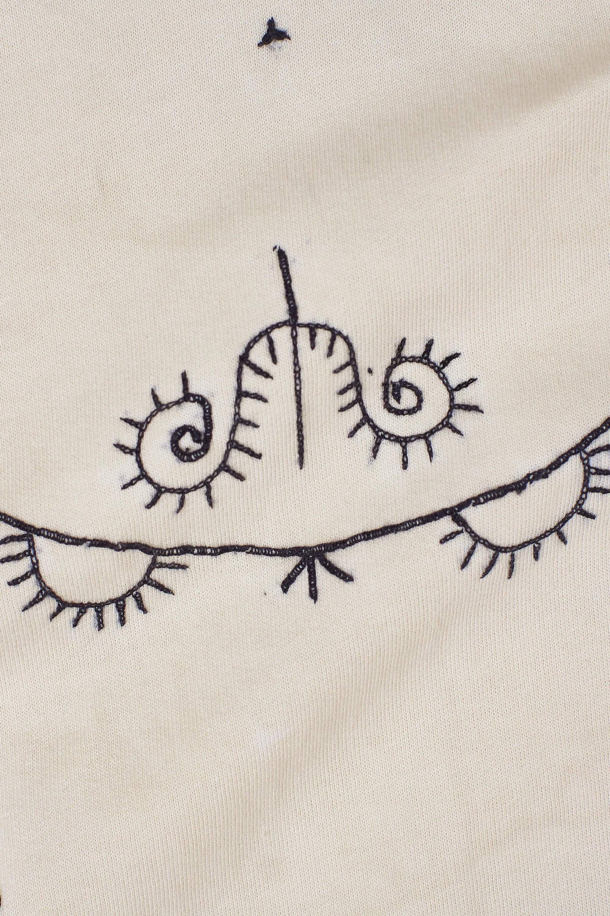 Hand Embroidered Cotton Sweatshirt - Image 3