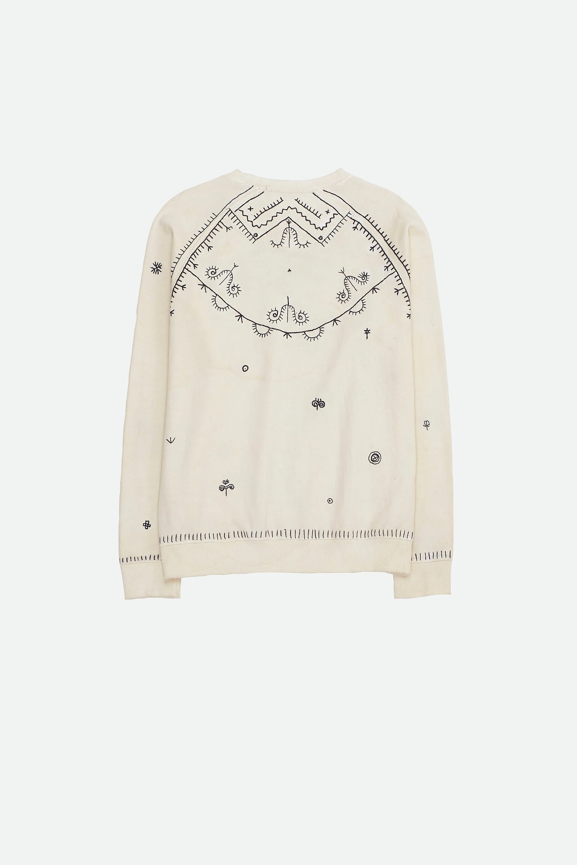 Hand Embroidered Cotton Sweatshirt - Image 5